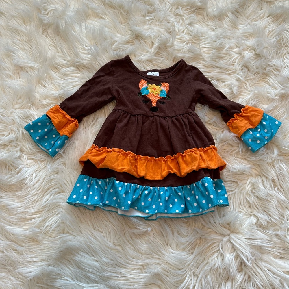 Fall Fox Dress/Shirt Size 2T